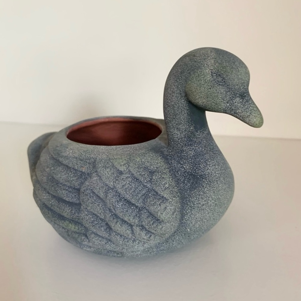 Vintage duck planter pot